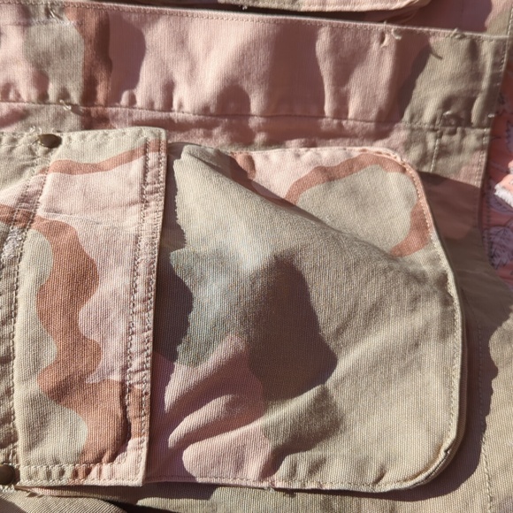 Anthropology coffee stained color army jacket - Picture 3 of 8